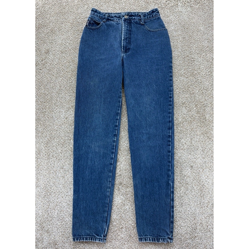 Vintage 90s Bongo by Gene Montesano High Waisted Mom Jeans Size 5 Blue USA Made